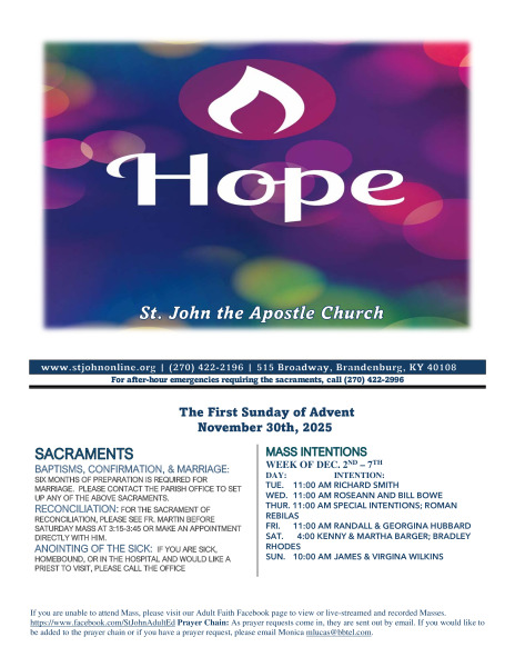 Nov. 30, 2025 Bulletin